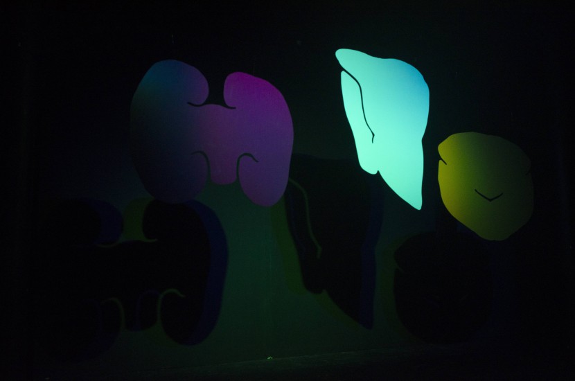 Exposure-red,blue,green | screen printing | RGB lighting